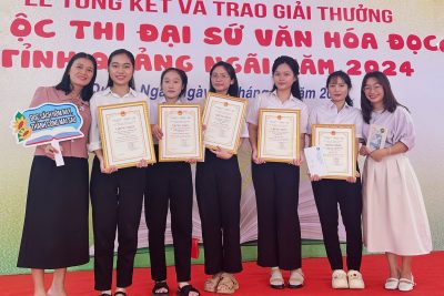 LỄ TỔNG KẾT VÀ TRAO GIẢI THƯỞNG CUỘC THI ĐẠI SỨ  VĂN HOÁ ĐỌC TỈNH QUẢNG NGÃI NĂM 2024