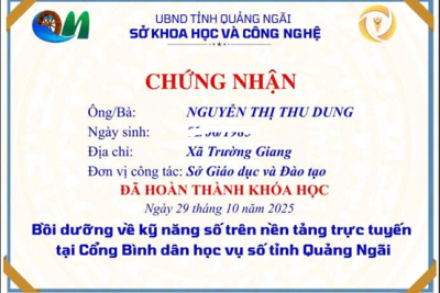 Công dân, viên chức, học sinh đăng ký học các chuyên đề Bình dân học vụ số